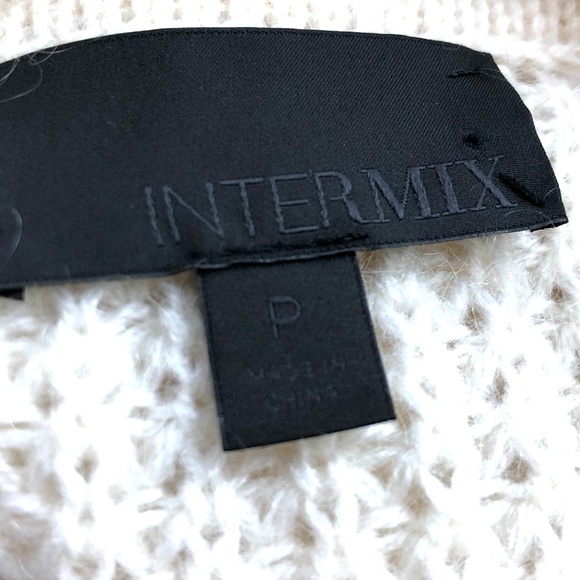 Intermix wool/mohair ivory mixed knit/chunky knit sweater dress/tunic Sz S - Picture 5 of 5